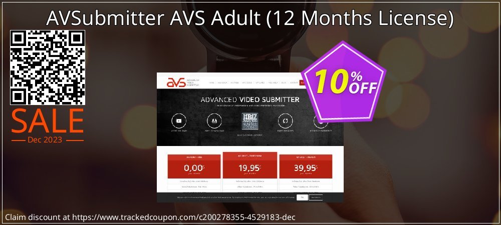 AVSubmitter AVS Adult - 12 Months License  coupon on Constitution Memorial Day offering discount