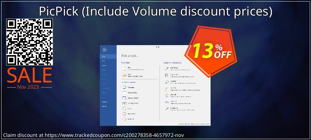 PicPick - Include Volume discount prices  coupon on Working Day super sale