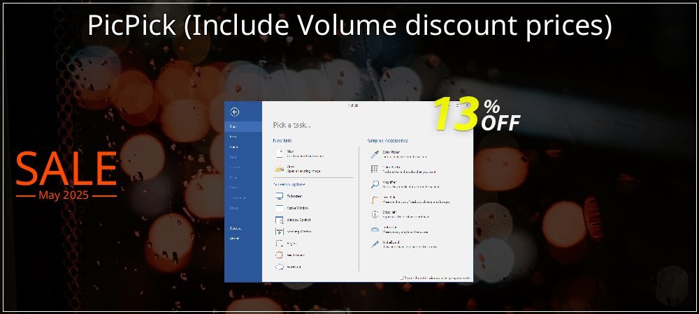 PicPick - Include Volume discount prices  coupon on April Fools' Day offering sales