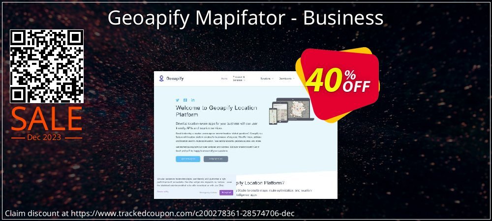 Geoapify Mapifator - Business coupon on World Party Day discounts