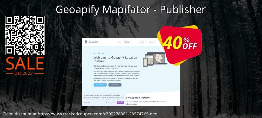 Geoapify Mapifator - Publisher coupon on World Backup Day offer