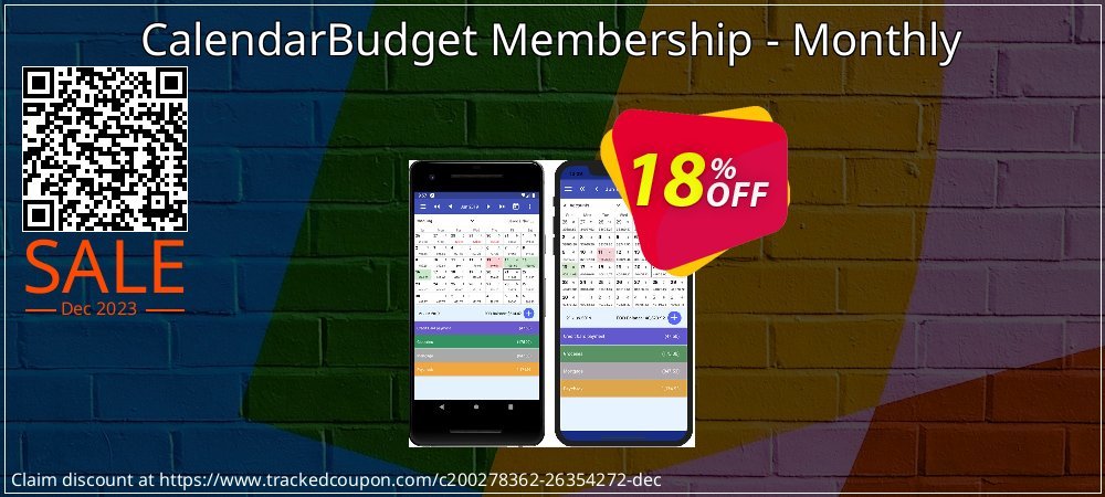 CalendarBudget Membership - Monthly coupon on Working Day deals