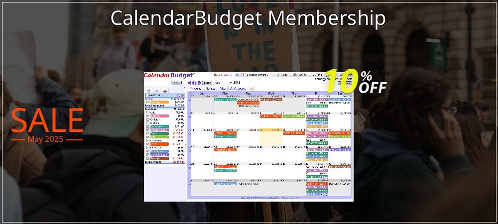 CalendarBudget Membership coupon on World Party Day sales