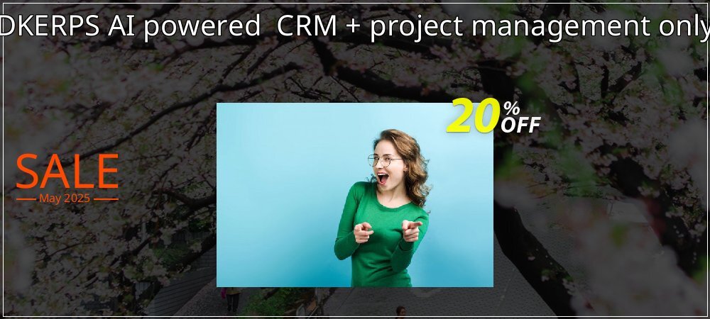 DKERPS AI powered  CRM + project management only coupon on Egg Day super sale