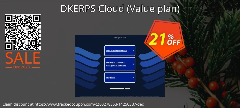 DKERPS Cloud - Value plan  coupon on Working Day offering sales