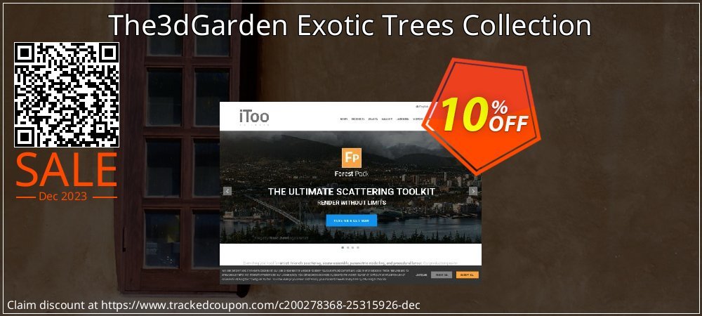 The3dGarden Exotic Trees Collection coupon on World Party Day promotions