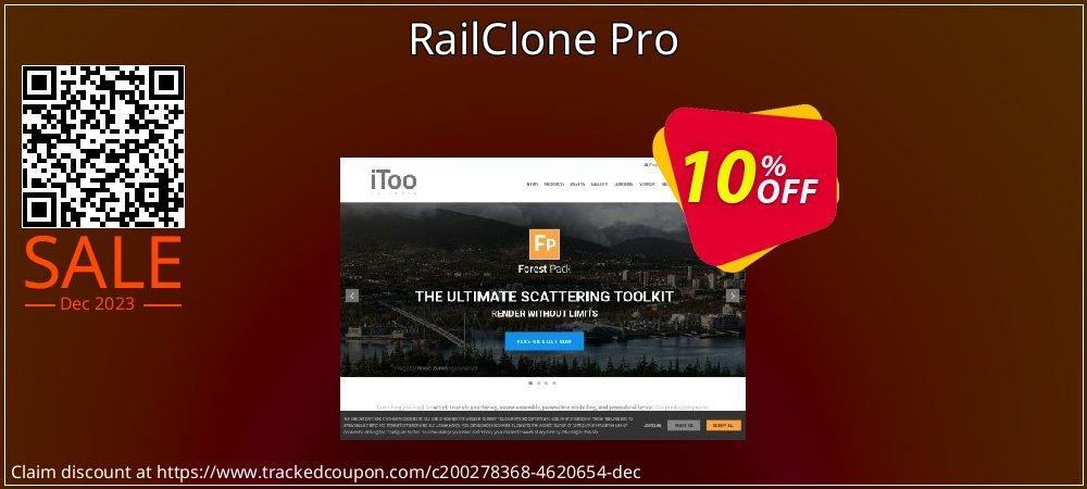 RailClone Pro coupon on Egg Day offering discount