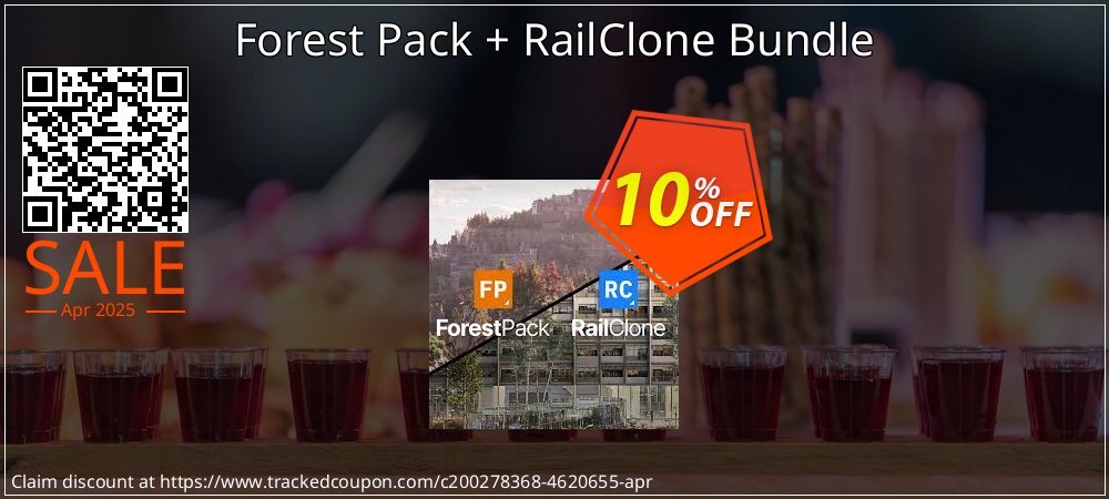 Forest Pack + RailClone Bundle coupon on National Walking Day discount