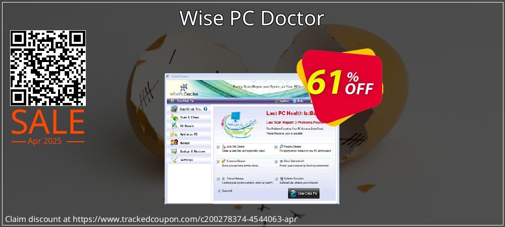 Wise PC Doctor coupon on Virtual Vacation Day super sale