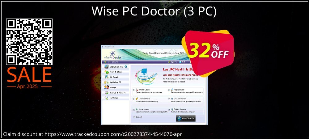 Wise PC Doctor - 3 PC  coupon on Mother's Day super sale