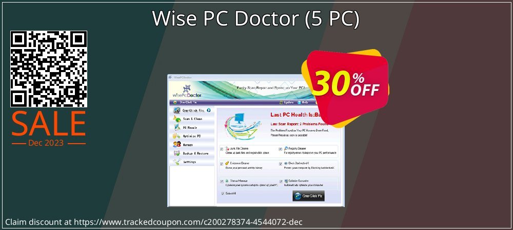 Wise PC Doctor - 5 PC  coupon on April Fools' Day discounts