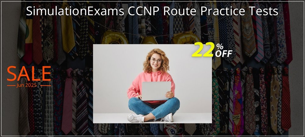SimulationExams CCNP Route Practice Tests coupon on World Chocolate Day discounts