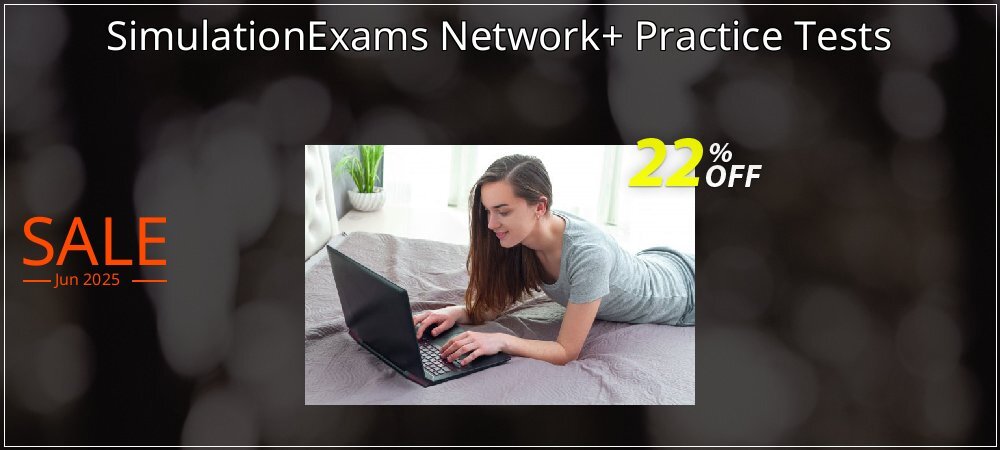 SimulationExams Network+ Practice Tests coupon on Summer promotions
