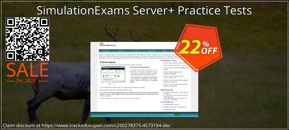 SimulationExams Server+ Practice Tests coupon on Tell a Lie Day super sale