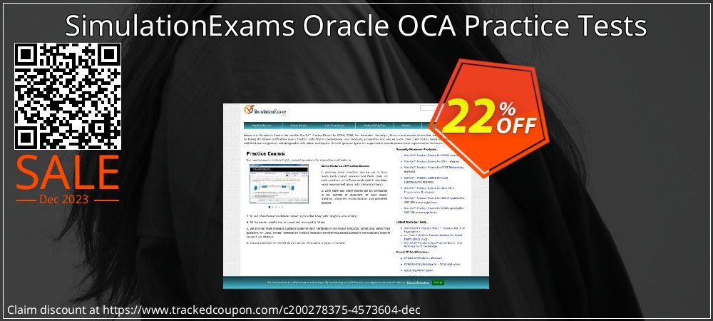 SimulationExams Oracle OCA Practice Tests coupon on World Password Day discount