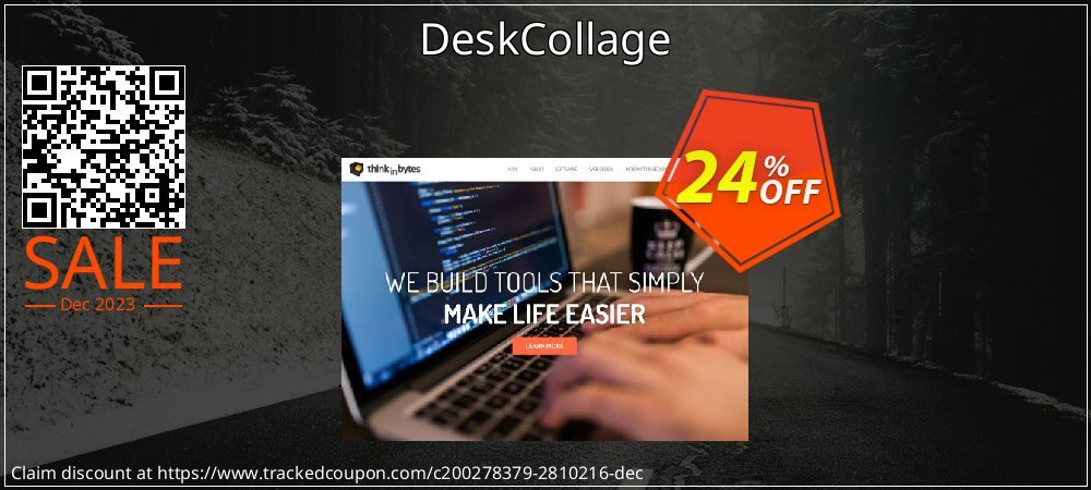 DeskCollage coupon on World Party Day super sale