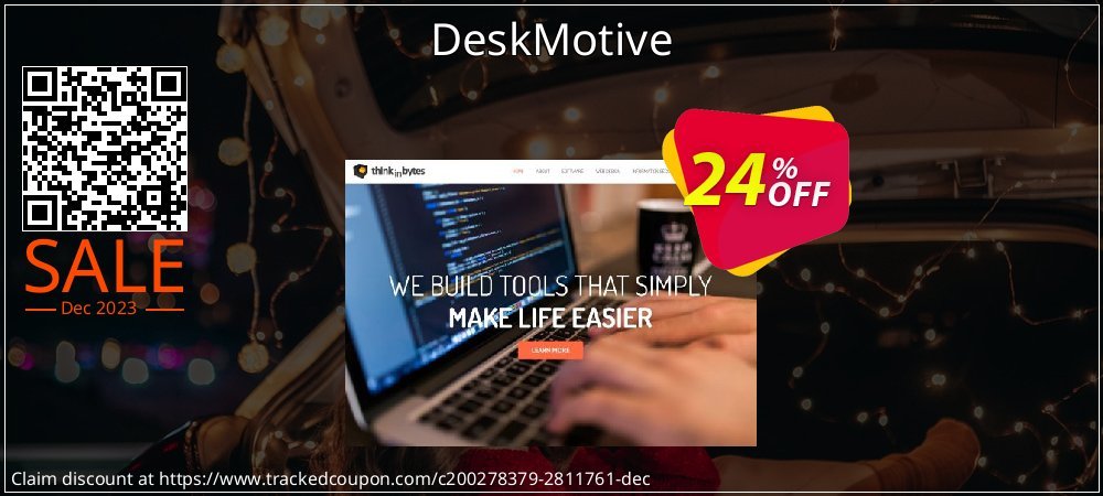 DeskMotive coupon on National Loyalty Day offering discount