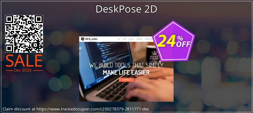 DeskPose 2D coupon on World Party Day offering discount