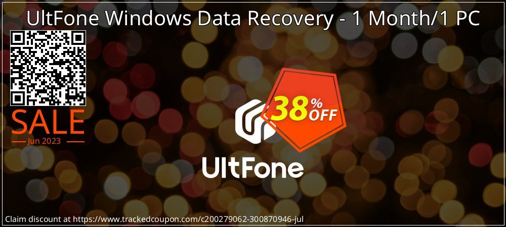 UltFone Windows Data Recovery - 1 Month/1 PC coupon on National Savings Day deals