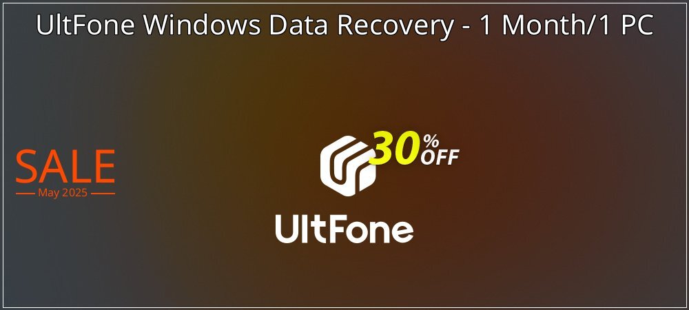 UltFone Windows Data Recovery - 1 Month/1 PC coupon on World Whisky Day offering sales