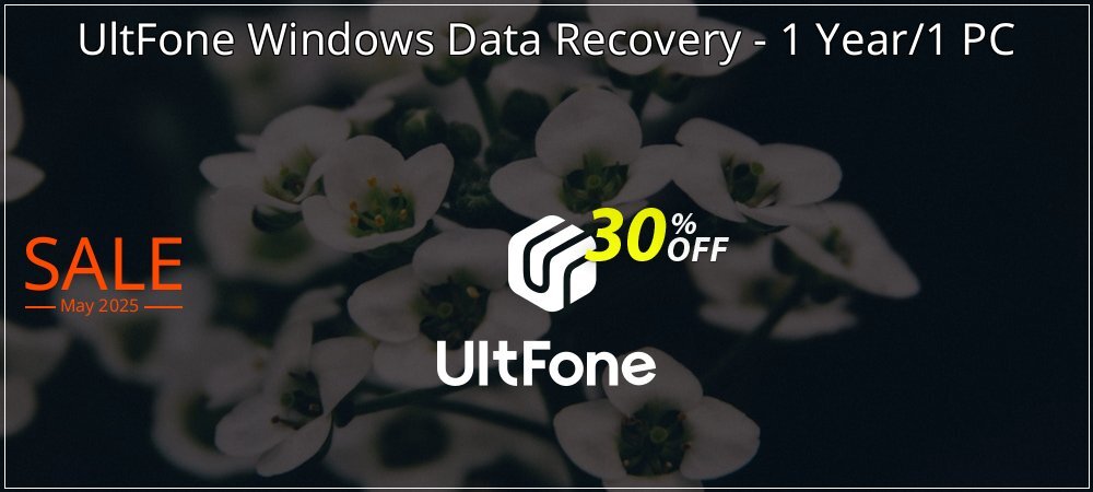 UltFone Windows Data Recovery - 1 Year/1 PC coupon on National Memo Day super sale