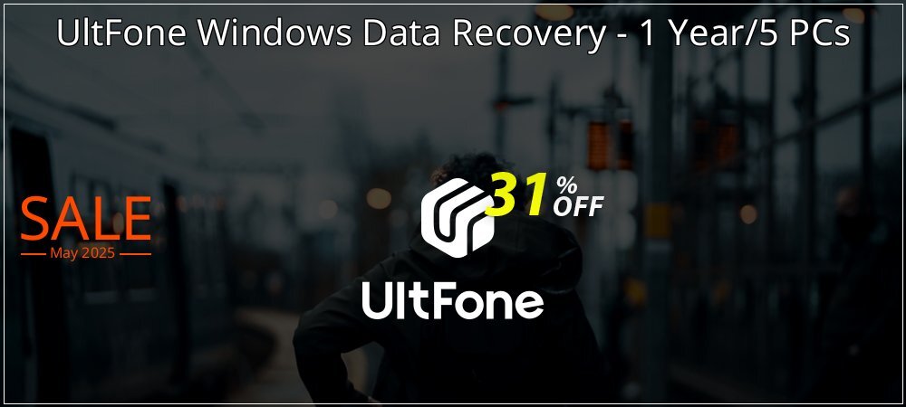 UltFone Windows Data Recovery - 1 Year/5 PCs coupon on ​Coffee Day offering discount
