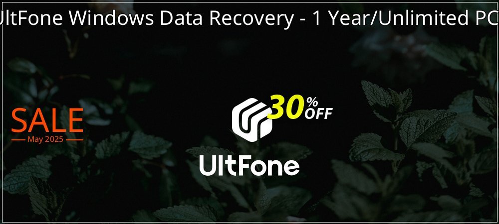 UltFone Windows Data Recovery - 1 Year/Unlimited PCs coupon on World Whisky Day deals