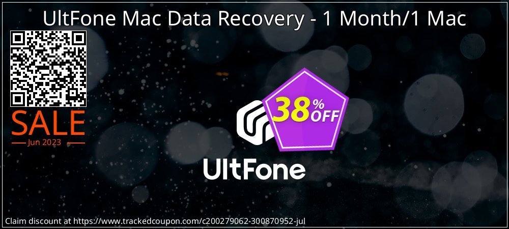 UltFone Mac Data Recovery - 1 Month/1 Mac coupon on National Memo Day offer