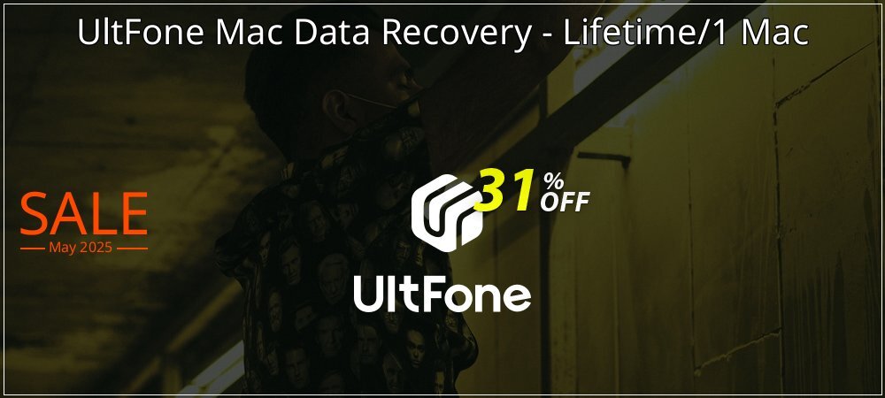 UltFone Mac Data Recovery - Lifetime/1 Mac coupon on National Smile Day offering discount