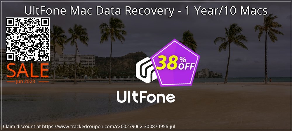 UltFone Mac Data Recovery - 1 Year/10 Macs coupon on World Whisky Day super sale