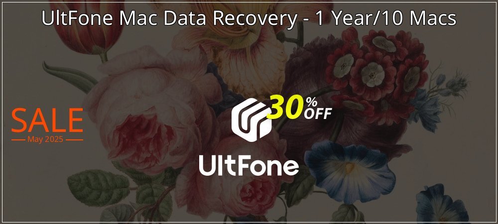 UltFone Mac Data Recovery - 1 Year/10 Macs coupon on World Whisky Day super sale