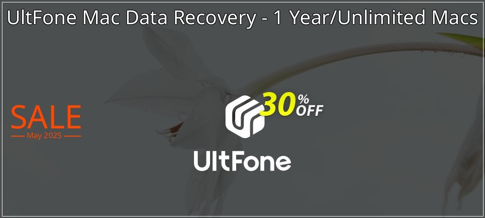 UltFone Mac Data Recovery - 1 Year/Unlimited Macs coupon on National Memo Day discounts