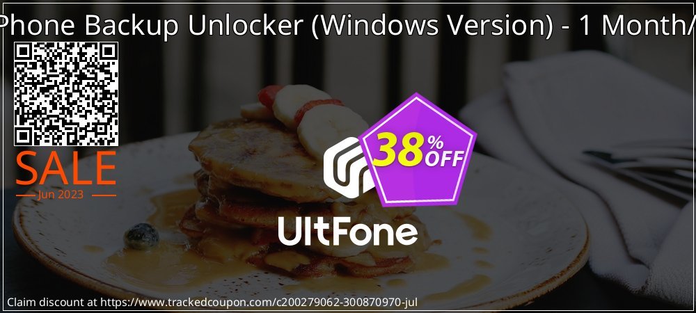 UltFone iPhone Backup Unlocker - Windows Version - 1 Month/5 Devices coupon on Mother's Day offer