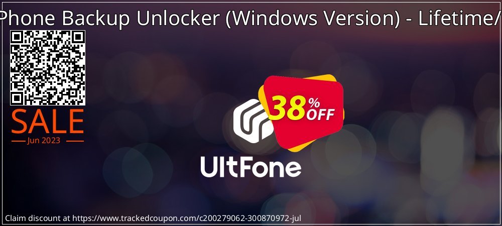UltFone iPhone Backup Unlocker - Windows Version - Lifetime/5 Devices coupon on National Memo Day offering discount