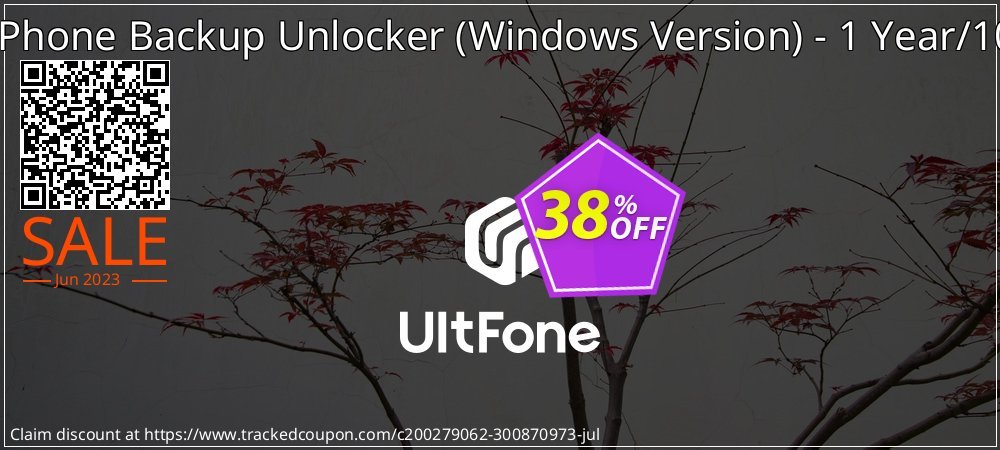 UltFone iPhone Backup Unlocker - Windows Version - 1 Year/10 Devices coupon on National Pizza Party Day offering sales