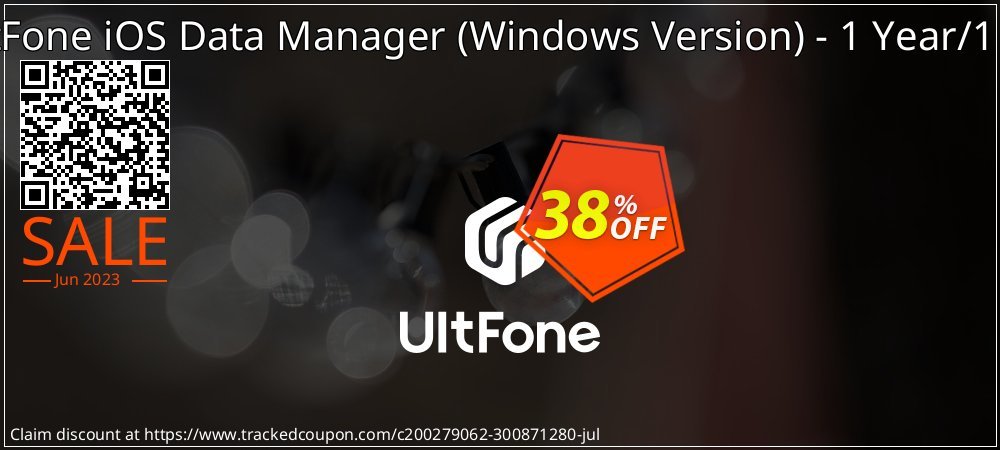 UltFone iOS Data Manager - Windows Version - 1 Year/1 PC coupon on National No Smoking Day offering discount