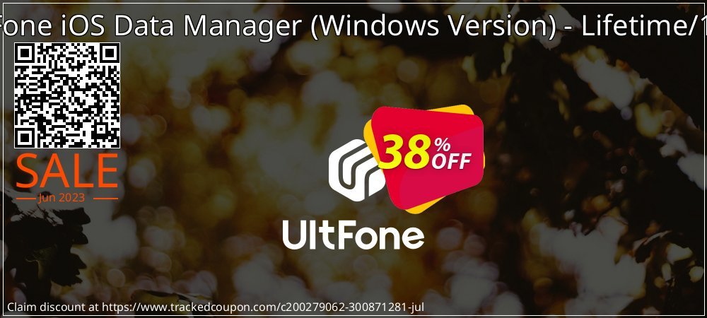 UltFone iOS Data Manager - Windows Version - Lifetime/1 PC coupon on Women Day offering sales