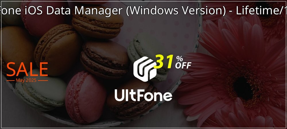 UltFone iOS Data Manager - Windows Version - Lifetime/1 PC coupon on World Whisky Day discounts