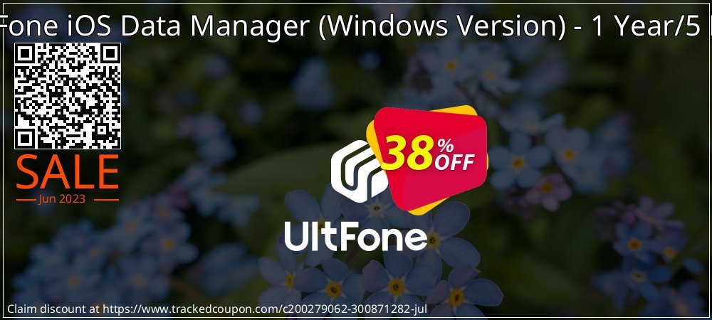 UltFone iOS Data Manager - Windows Version - 1 Year/5 PCs coupon on National Memo Day promotions