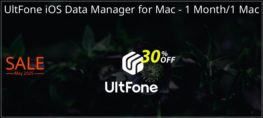 UltFone iOS Data Manager for Mac - 1 Month/1 Mac coupon on 	National Kissing Day discount