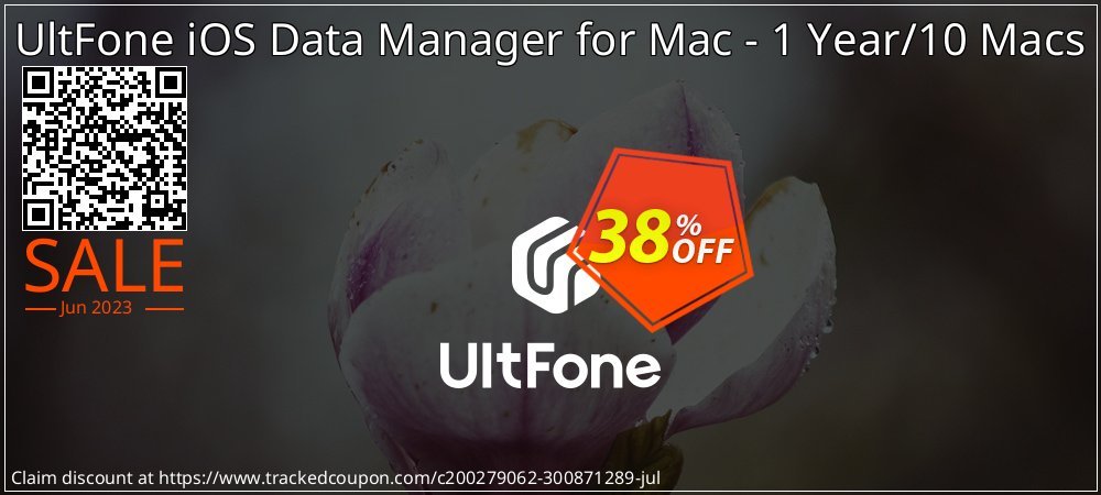 UltFone iOS Data Manager for Mac - 1 Year/10 Macs coupon on National Smile Day super sale