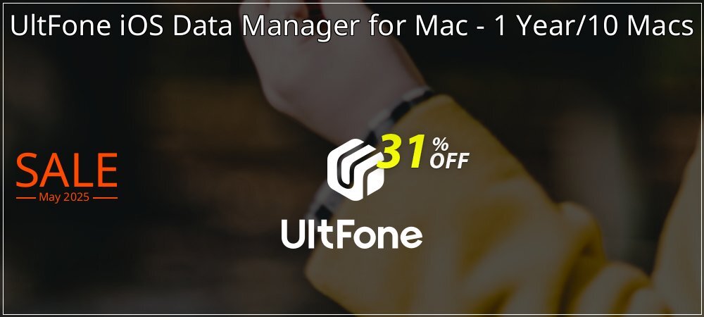 UltFone iOS Data Manager for Mac - 1 Year/10 Macs coupon on World Password Day super sale