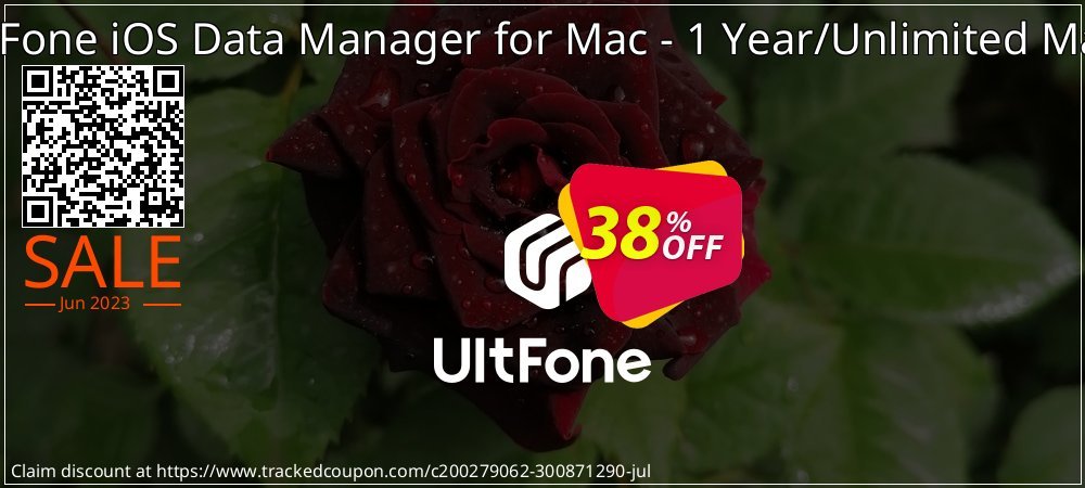 UltFone iOS Data Manager for Mac - 1 Year/Unlimited Macs coupon on Mother's Day discounts