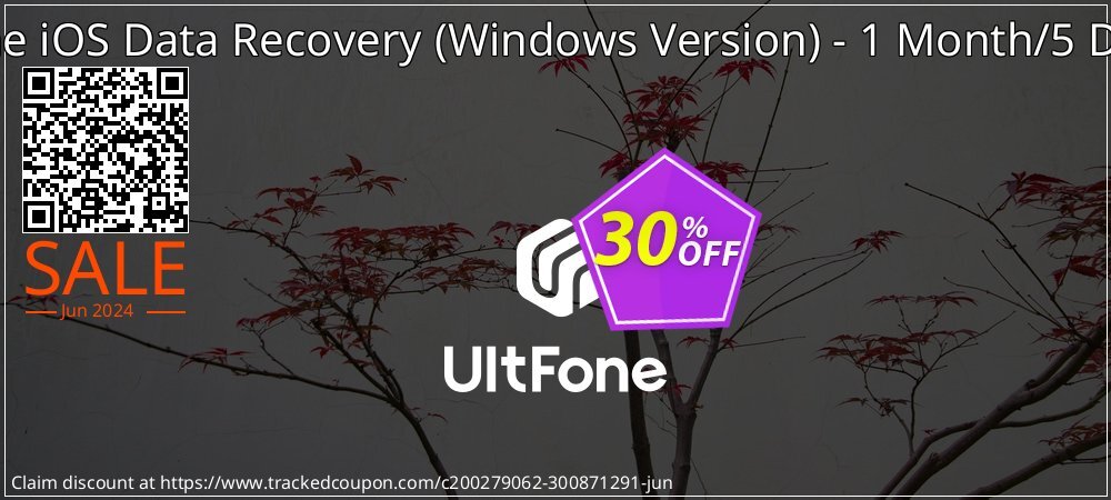 UltFone iOS Data Recovery - Windows Version - 1 Month/5 Devices coupon on World Whisky Day promotions