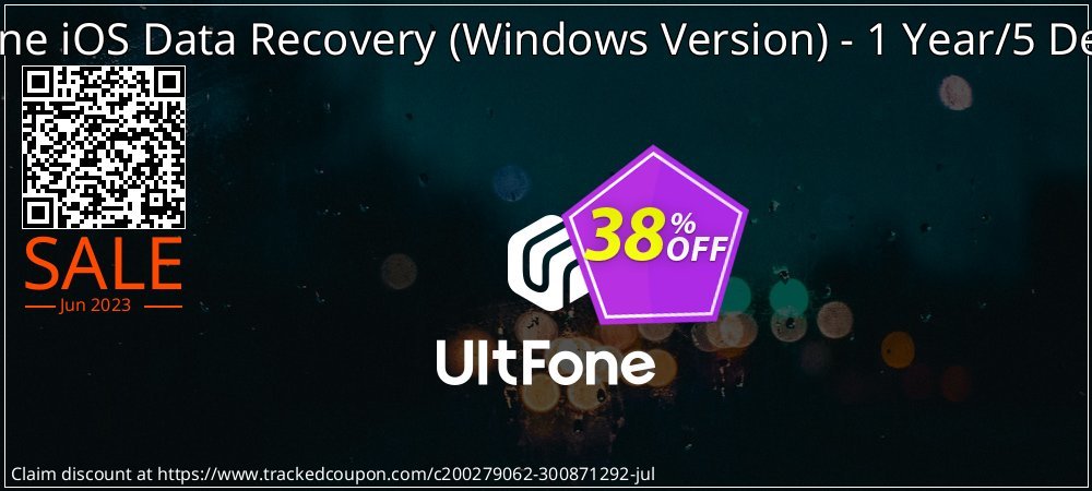 UltFone iOS Data Recovery - Windows Version - 1 Year/5 Devices coupon on National Memo Day sales