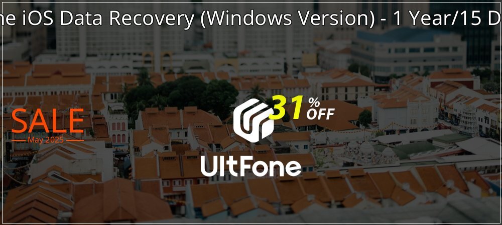 UltFone iOS Data Recovery - Windows Version - 1 Year/15 Devices coupon on Mother Day discount