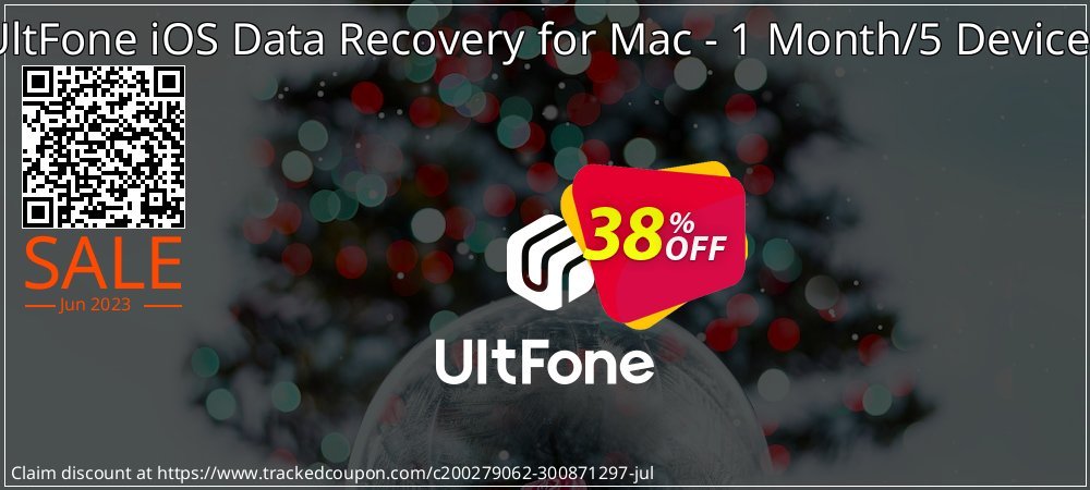 UltFone iOS Data Recovery for Mac - 1 Month/5 Devices coupon on National Memo Day offering sales