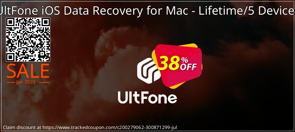 UltFone iOS Data Recovery for Mac - Lifetime/5 Devices coupon on National Smile Day discounts