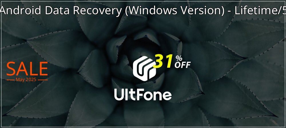 UltFone Android Data Recovery - Windows Version - Lifetime/5 Devices coupon on Working Day super sale