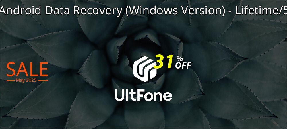 UltFone Android Data Recovery - Windows Version - Lifetime/5 Devices coupon on National Memo Day super sale